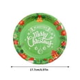thumbnail image 3 of Loyerfyivos Christmas Paper Plates, 16pcs Party Paper Plates Set Disposable Christmas Party Food Dinner Dessert Plates Tableware Decorations Favors, Including 16pcs 7" for Christmas Plates, 3 of 7