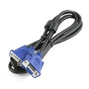 Unique Bargains 5Ft 1.5m Length VGA 15 Pin M/F Connector Type Monitor Adapter Cable Wire Cord Laptop TV
