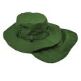 thumbnail image 2 of Glory Max Bucket Boonie Hat with Neck Flap Cover Sun Safari Wide Brim Fishing Cap Deep Green, 2 of 5