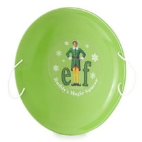 Slippery Racer 26" Buddy the Elf Metal Saucer Sled with Rope Handles, Green