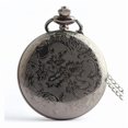 thumbnail image 4 of Reloj de bolsillo, collar de cuarzo negro con esfera de 47 mm, 4 of 4