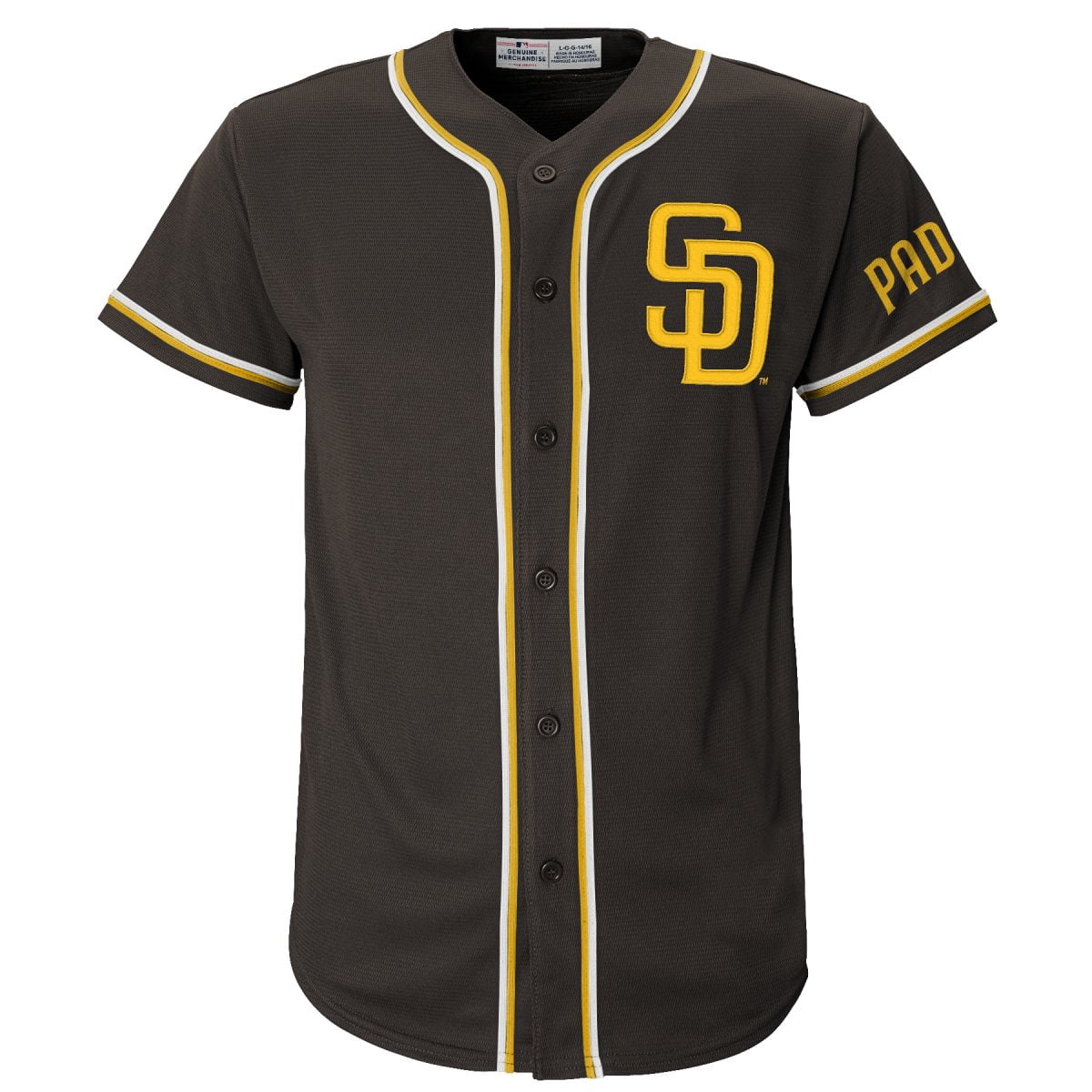 MLB San Diego Padres Youth Primary Color Synthetic Jersey