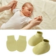 thumbnail image 2 of Soft & Breathable Cotton Baby Mittens and Socks Set for Newborns 0-6 Months Anti Scratches Design Gloves Foot Covers, 2 of 8