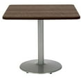 thumbnail image 5 of KFI Studios Mode 3' Square Dining Table, Designer White, Black Base, 5 of 6