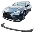 thumbnail image 2 of Ikon Motorsports Compatible with 16-19 Lexus GS350 gs450h Style Front Bumper Lip Chin Spoiler Matte Black PP, 2 of 8