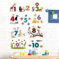 thumbnail image 2 of Adhesivo de pared con dibujos animados de animales del 1 al 10, educativo, PVC, 2 of 3