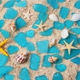 thumbnail image 5 of Sinkoo Sea Glass for Crafts 16oz Blue Seaglass Pieces Decor Flat Frosted Vase Filler Beach Wedding Party Decor Home Aquarium DIY Art Craft Supplies(Ocean Blue), 5 of 8
