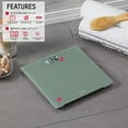 thumbnail image 3 of Taylor Glass Digital Bathroom Weight Scale with Sage Finish, 3 of 6