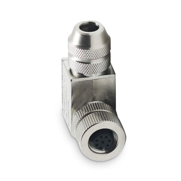 Riwesomey Conector de aviación en forma de L de 8 núcleos, aislamiento IP67, máquina impermeable, fabricación de paneles de tráfico ferroviario, Herramientas eléctricas Femenino Riwesomey TO008337-01