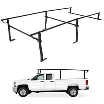 M optimized Pickup Truck Bed Rack 45" - 66" Adjustable Width, 1000lbs Load Capacity Non-Drilling Full Size Steel Truck Ladder Rack, Heavy Duty Truck Bed Ladder Rack for Kayak, Surfboard, Tent