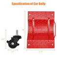 thumbnail image 7 of Kicctian 6000Lbs Capacity Car Wheel Dollies Set of 4, Industrial Vehicle Dollies with Brakes, Upgraded Material Handling for Cars, Trucks, Trailers, Motorcycles, Boats, Red, 7 of 7