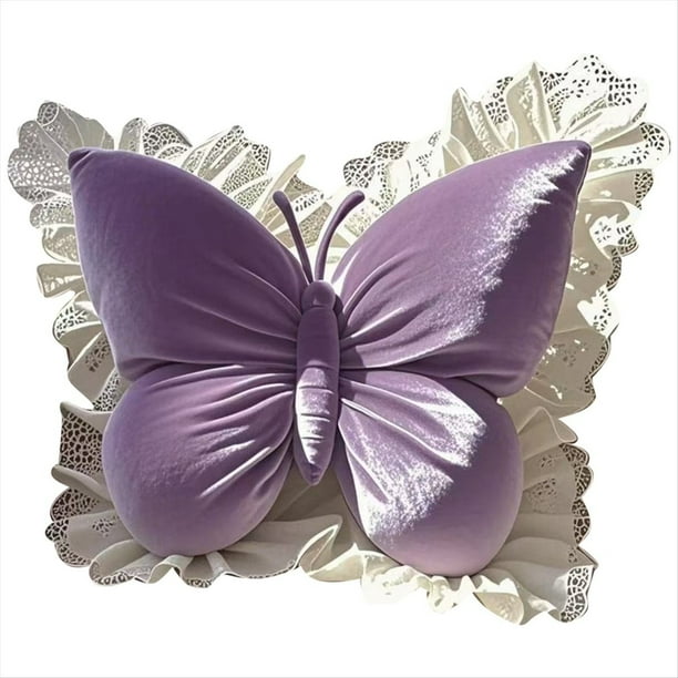 Cojín de Princesa Mariposa para Oficina, Sala de Estar, Dormitorio, Coche, Sofá, Hogar, .