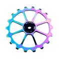thumbnail image 2 of Polea de guía de cambio trasera de Rueda de Bicicleta de piñón de Cerámica Sunnimix Rueda Jockey de Cerámica Multicolor, 2 of 8