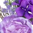 thumbnail image 3 of Mainstays 13-inch Artificial Silk Purple Peony Mixed Spring Pick, for Indoor Use, 3 of 5