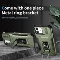 thumbnail image 2 of Allytech Shockproof Back Case for Apple iPhone 11, Military Grade Protective With Ring Holder Stand Compatible with Car Mount Anti-slip Hybrid Rugged Bumper Phone Cover for Men Boys -Darkgreen, 2 of 8