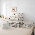 thumbnail image 5 of Manfei Western Horse Shoes Bedding Comforter Set 7pcs for Kids, Cowgirl Cowboy Queen Bedding Sets, Cartoon Cactus Reversible Queen Sheet Sets, Super Cozy Room Decor, 5 of 7