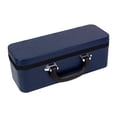 thumbnail image 4 of lionlar Bangle Box PU Leather Portable Handle Shows Fashionable Bracelet Storage Box Blue, 4 of 9