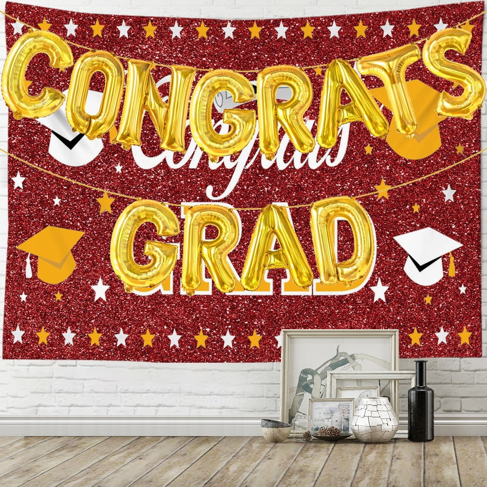 Graduation Photography Backdrop With GRAD Balloons Pre K Congrats Grad graduation-photography-backdrop-with-grad-balloons-pre-k-congrats-grad