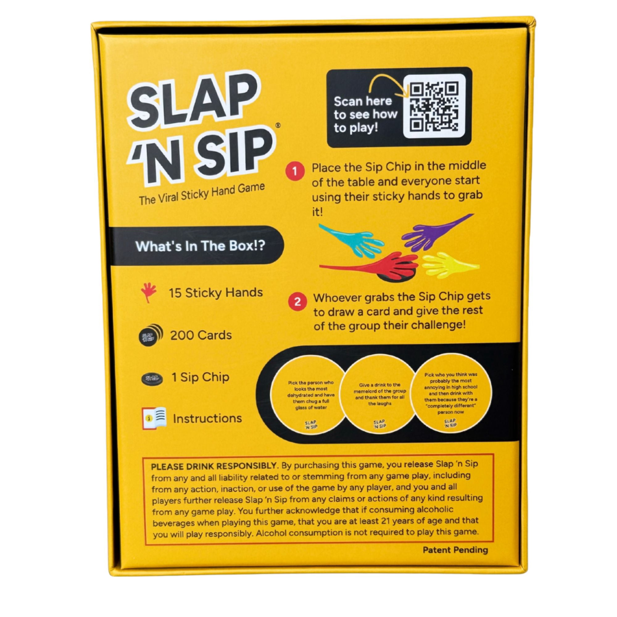 Slap ’N Sip Adult Sticky Hand Party Game for Ages 21 and up, from Asmodee