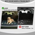 thumbnail image 4 of HUISEFOR Skull And Blue Rose Car Trunk Mat 29" x 39" Non-Slip Full Protection All Weather Trunk Protection Cargo Liner, Waterproof, Easy To Clean, Anti-Scratch,for Car SUV Sedan Auto, 4 of 7