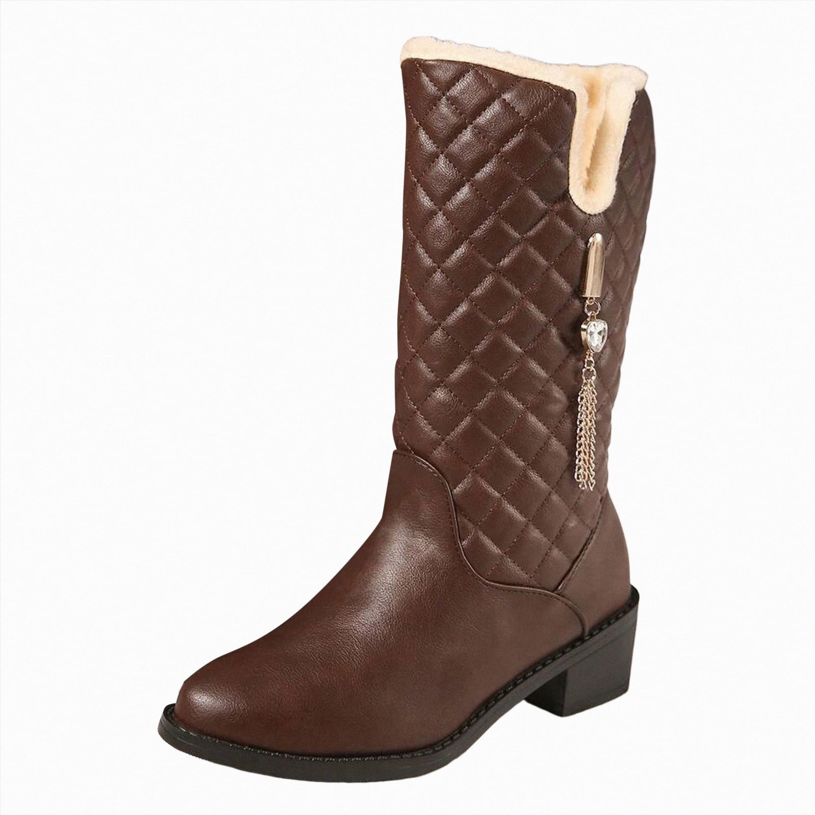 Tawop Lacrosse Boots, Boots Shoes Casual Thick High-Heeled Boots