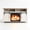 Washed White, variant on SESSLIFE 58" Fireplace TV Stand for TVs up to 65", Farmhouse Entertainment Center with Electric Fireplace, Sliding Barn Doors and Storage Cabinets, Washed White