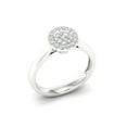 thumbnail image 3 of 1/3Ct TDW Diamond 10K White Gold Single Stone Halo Engagement Ring (I-J, I2), 3 of 5