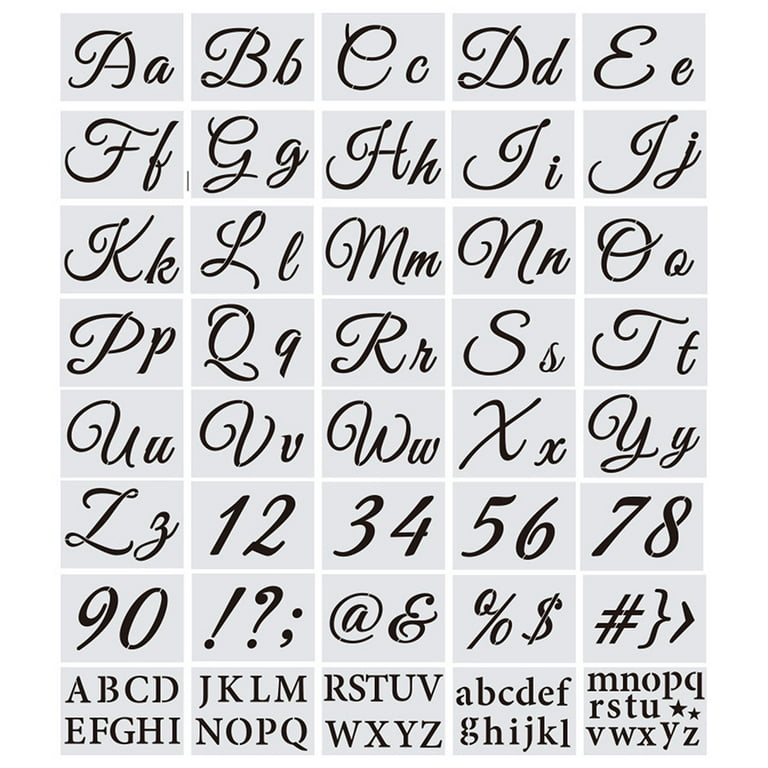 AIRIQI Letter Stencils for Painting, 12 Pack 4 x 7 Inch, Reusable Plastic  Alphabet Stencils Small Letter Stencils Journal Stencils for Bullet  Journaling, Scrapbook Decor and DIY Craft Projects - Yahoo Shopping