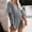 Gray, variant on Womens Summer Rompers Trendy V Neck Ruffle Short Sleeve Drawstring Tummy Control Romper Batwing Sleeve Jumpsuits