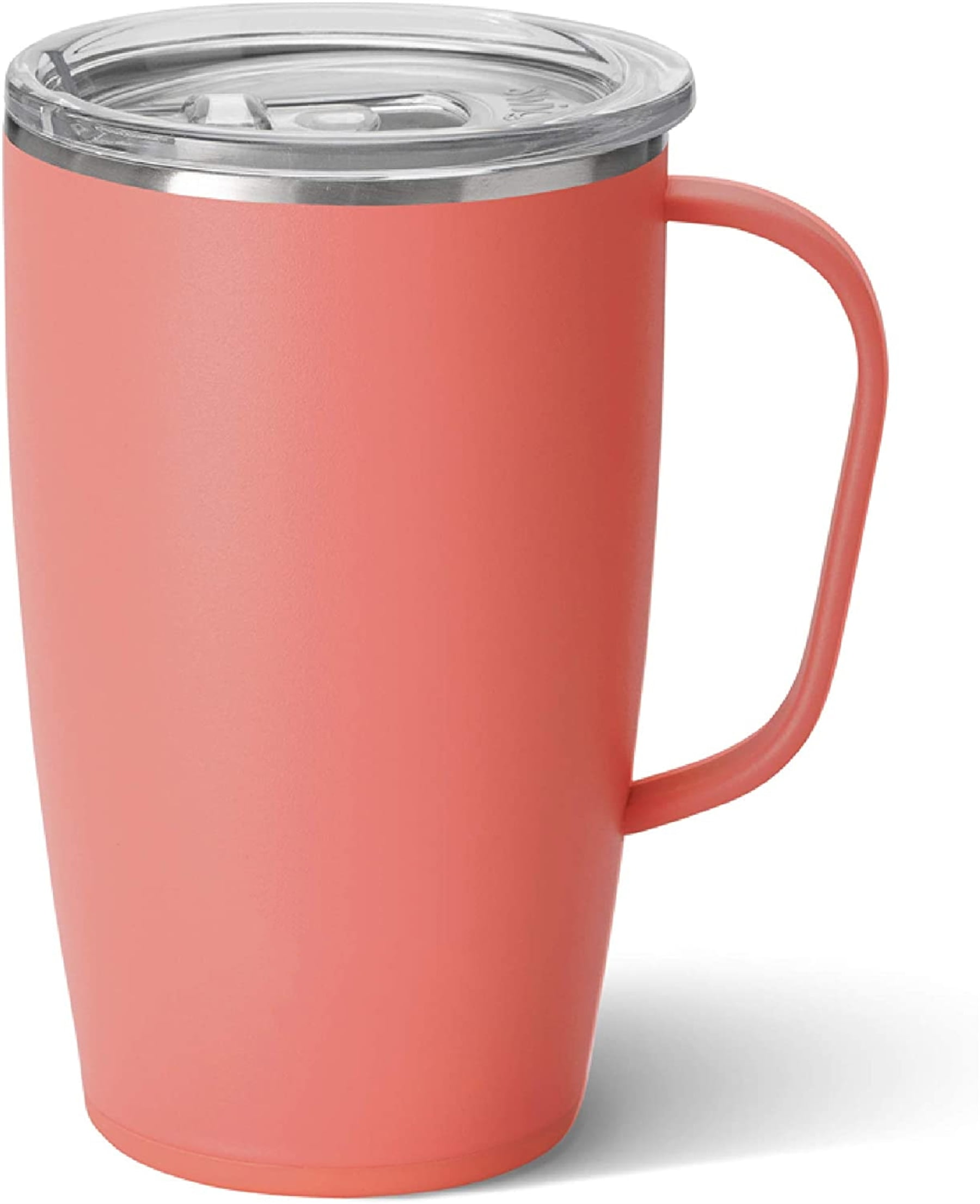 22Oz Tall Travel Mug with Handle and Lid, Cup Holder Friendly, Dishwasher  Safe