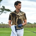 thumbnail image 3 of Fotbe Ancient Skull Cave Landscape Camiseta Polo de Golf para Hombre con Estampado – Camisa Deportiva Transpirable con Cuello Abotonado-XX-Large, 3 of 6