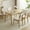 Natural wood color, variant on BAYUELSWU Solid Wood 4 Piece Dining Table Set, Kitchen Dining Table Set, Rectangle Dining Table Set-1 Table & 4 Chair with Cushion, Space Saving for Dining Room, Apartment (Natural Wood Color)
