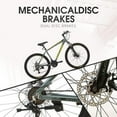 thumbnail image 7 of 26 inch Aluminum Mountain Bike, Shimano 21-Speed Mountain Bicycle Dual Disc Brakes for Woman Men Adult Mens Womens,Gray, 7 of 7