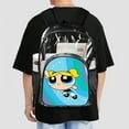 thumbnail image 6 of The Power-puff Gir-ls Stylish Mesh & Transparent Clear Backpack – Trendy, Durable & Lightweight for School, Work Or Travel, 6 of 7