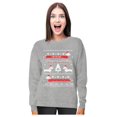 thumbnail image 1 of Tstars Womens Ugly Christmas Sweater Dachshund Snow Ho Ho Ho Christmas Gift Funny Humor Holiday Shirts Xmas Party Christmas Gifts for Her Women Sweatshirt Ugly Xmas Sweater, 1 of 6