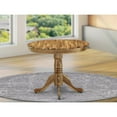 thumbnail image 2 of East West Furniture Antique Round Acacia Wood Dining Table in Natural, 2 of 2