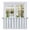 Gray Sky Blue, variant on Light Blue Grey Stripe Tier Curtains, Modern Farmhouse Vertical Striped Light Filtering Kitchen Curtains, 2Pcs Rod Pocket Half Window Treatments Panels for Sink Cafe Cabinet Camper 27.5x36 Inches