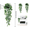 Green, variant on Artificial Hanging Plants Fern Vine,1 Pack Fake Ivy Leaves Plastic Plants, Faux UV Resistant Greenery Decor for Indoors & Outdoors