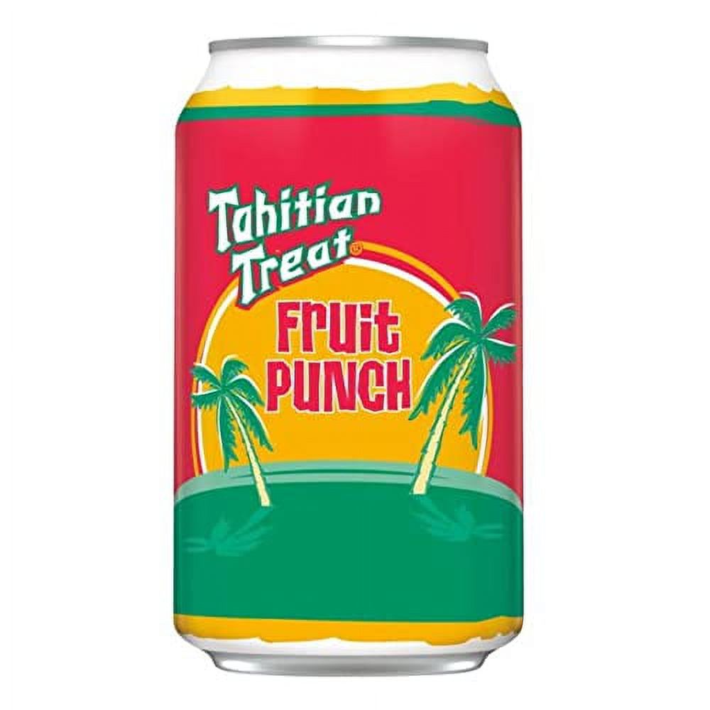 Tahitian Treat Fruit Punch Soda 12oz Cans, 18 Units