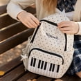 thumbnail image 6 of Piano Backpack for Women, Polka Dot Backpack with Keyboard Design, Cute Y2K Daypack for Travel, Work and Daily Use,Blue, 6 of 6