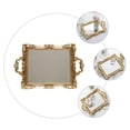 thumbnail image 6 of 1PC Vintage Carved Mirror Tray Wedding Dessert Table Storage Adornment (Golden), 6 of 6