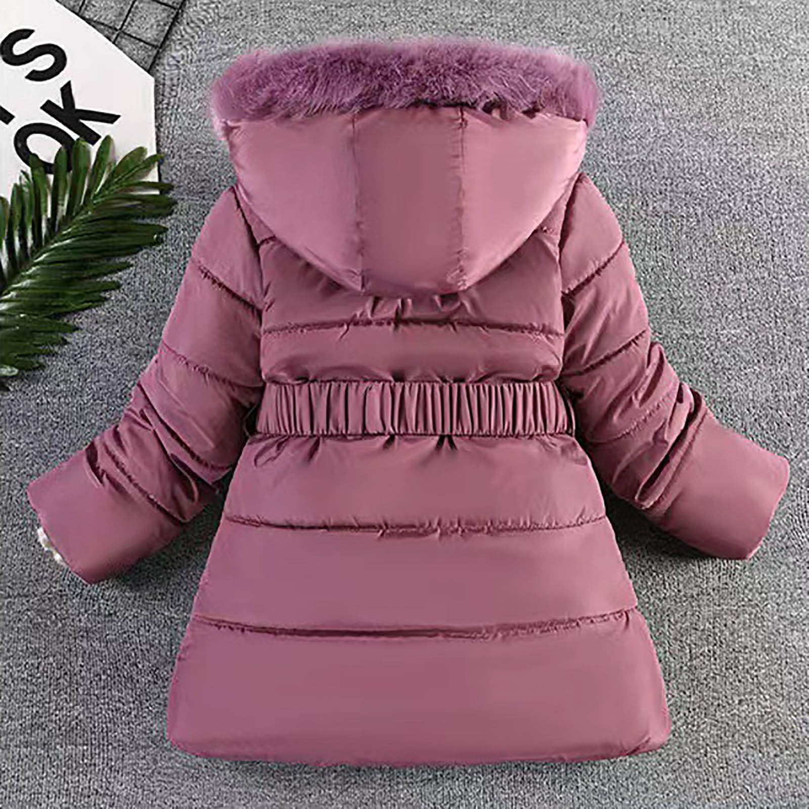 Gubotare Girls Coat Girls' Ultra Lightweight Packable Down Puffer Jacket Coat Size 5T 6T (Purple,5-6 Years)