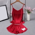 thumbnail image 2 of Christmas pajamas Christmas gift Women Casual Sexy Home Thin Suspender Vest Two Piece Pajamas Pajamas Suit, 2 of 3