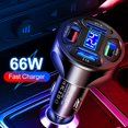 thumbnail image 5 of Charge Multiple Devices Simultaneously with the 66W 4USB Car Charger Adapter, 5 of 5