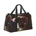 thumbnail image 2 of Bingfone Medieval Knight Dog Print Travel Duffel Tote Bag,Waterproof Shoulder Weekender Bag For Women and Men Swim Sports Travel Gym Bag，Foldable and expandable bag Lightweight, 2 of 7