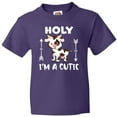 thumbnail image 3 of Inktastic I'm a Cutie White and Brown Holstein Cow with Arrows Youth T-Shirt, 3 of 5