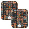 thumbnail image 7 of Yayeee 2-Pack Plug in LED Night Lights with Light Sensors Motion Detectors, Black Geometric, 7 of 7
