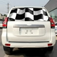 thumbnail image 5 of Rear Window Graphic Decal For SUV jeep PICK-UP TRUCK  WAVING CHECKERED FLAG PERFORATED VINYL TINT Sticker Window Tint, 5 of 5