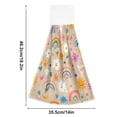 thumbnail image 3 of BZSMCE Hanging Hand Towels Fashion Rainbow Dream Pattern 2-Pack - Velcro Style Bathroom Kitchen Towels, 3 of 7