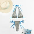 thumbnail image 5 of Hicidod Women's Bikini Swimsuits Sexy Halter Push Up Swimwear Triangle Beach Trendy Bathing Suit 2 Piece Tie String Thong, 5 of 9